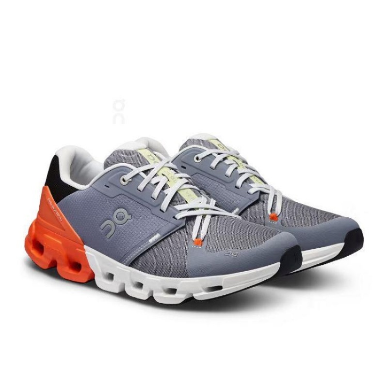 Grey / Orange On Cloud Cloudflyer 4 Men's Running Shoes | On_IN8020