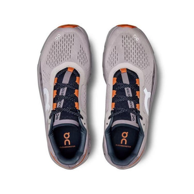 Grey / Red On Cloud Cloudmonster Men's Running Shoes | On_IN8474
