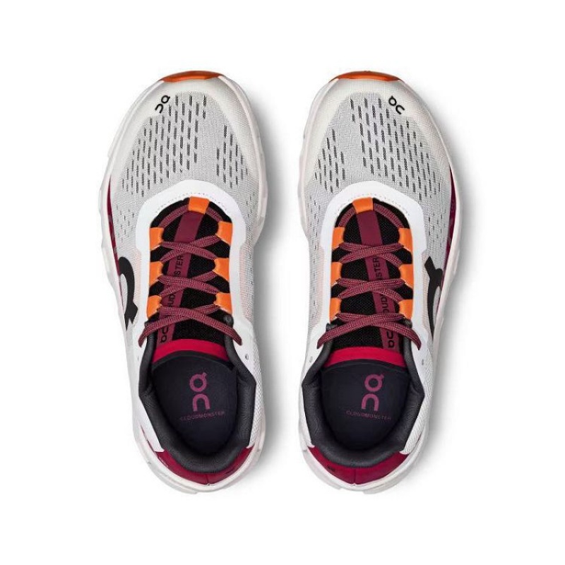 Grey / Red On Cloud Cloudmonster Women's Running Shoes | On_IN8199