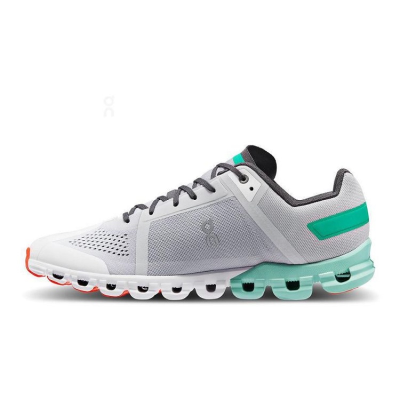 Grey / Turquoise On Cloud Cloudflow Men's Running Shoes | On_IN9095