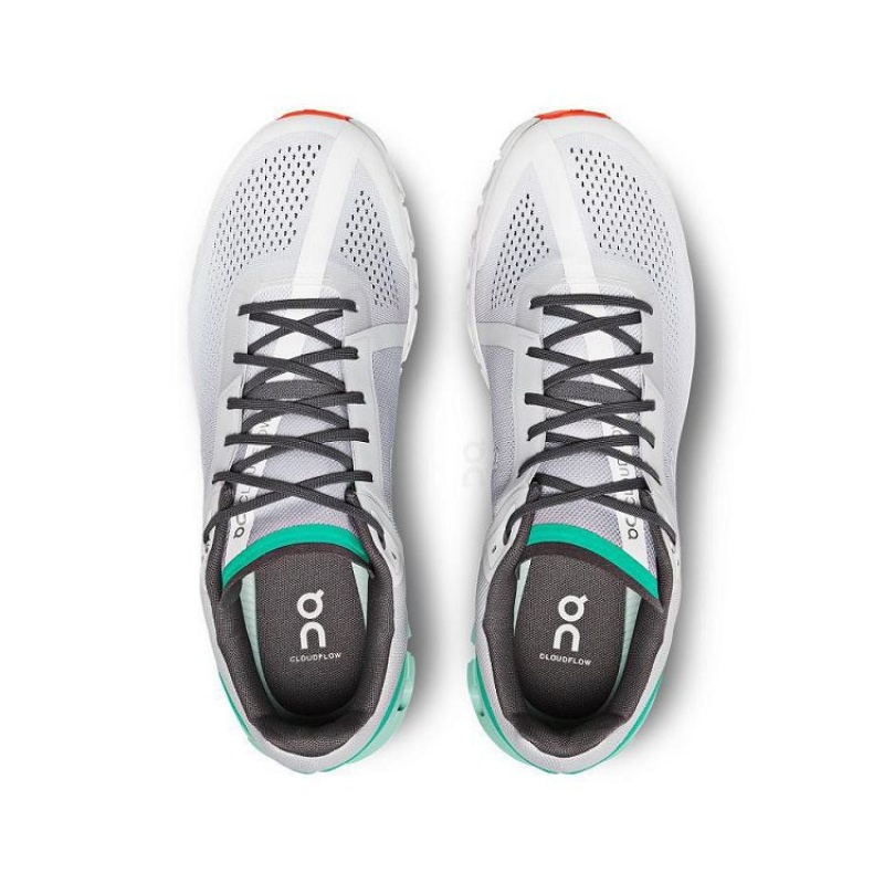 Grey / Turquoise On Cloud Cloudflow Men's Running Shoes | On_IN9095