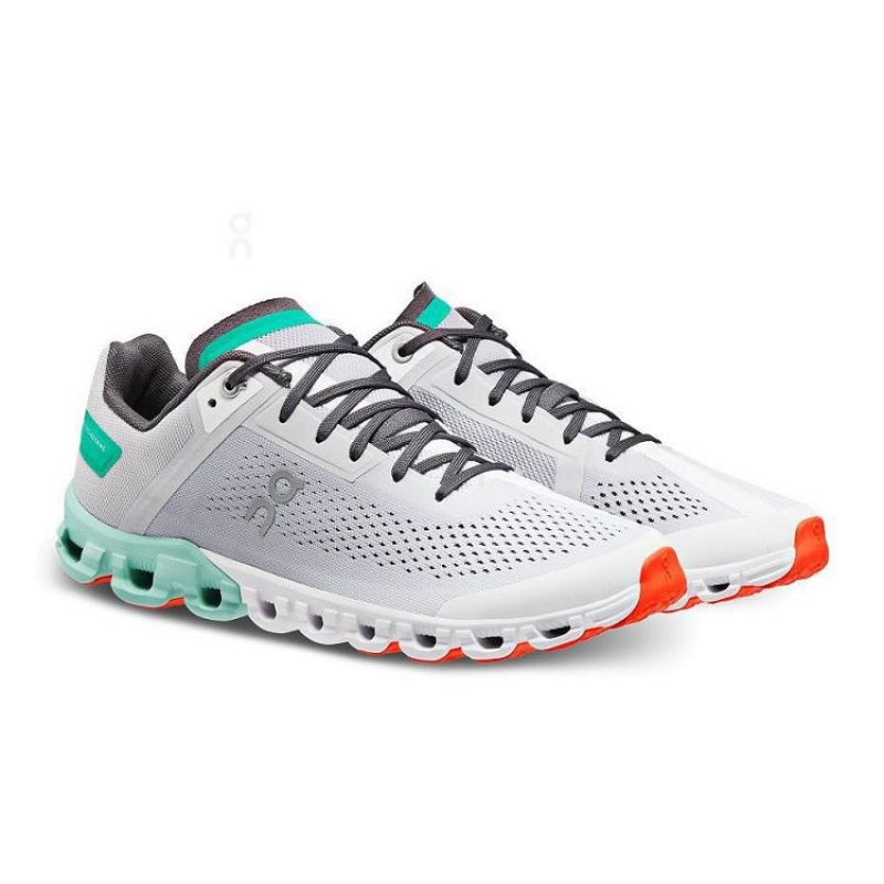 Grey / Turquoise On Cloud Cloudflow Women's Running Shoes | On_IN8560