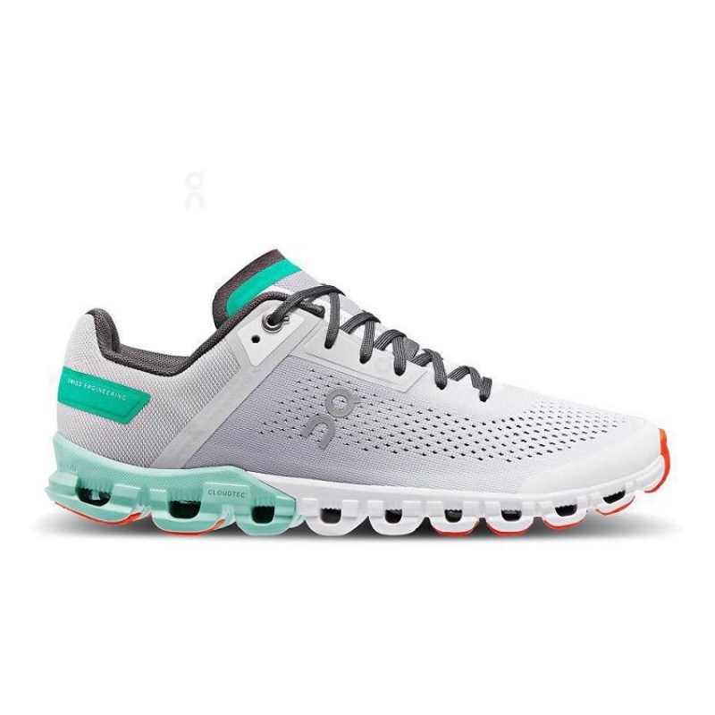 Grey / Turquoise On Cloud Cloudflow Women\'s Running Shoes | On_IN8560