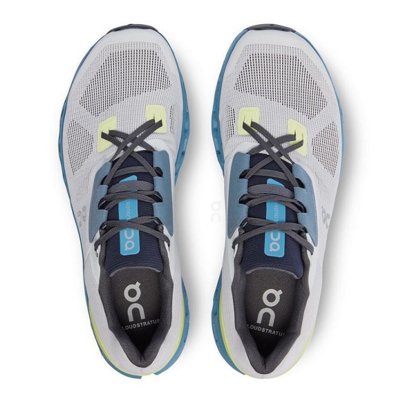 Grey / Yellow On Cloud Cloudstratus Men's Running Shoes | On_IN1181