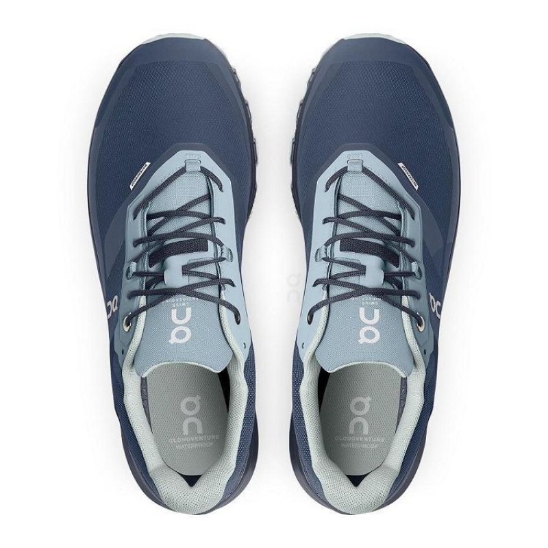 Navy On Cloud Cloudventure Waterproof Men's Trail Running Shoes | On_IN9076