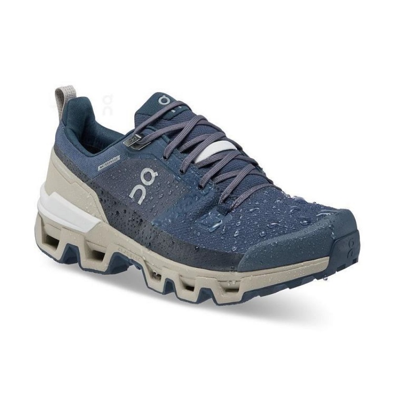 Navy On Cloud Cloudwander Waterproof Women's Hiking Shoes | On_IN8409