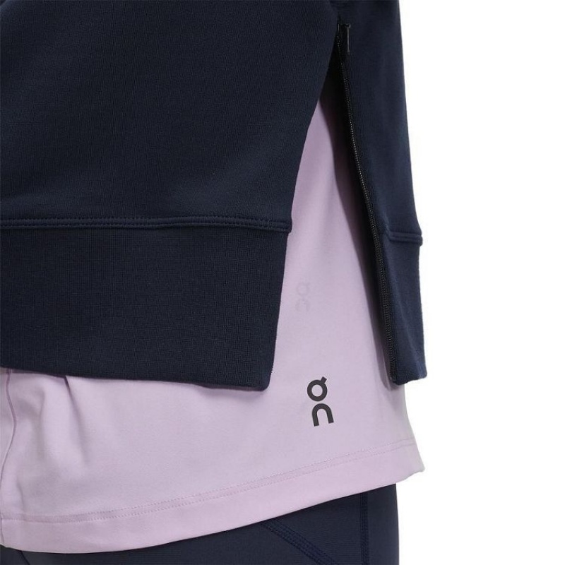 Navy On Cloud Crew Neck Women's Sweatshirts | On_IN8120