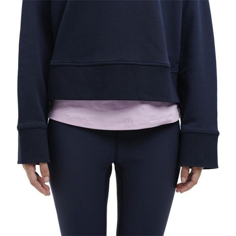 Navy On Cloud Crew Neck Women's Sweatshirts | On_IN8120