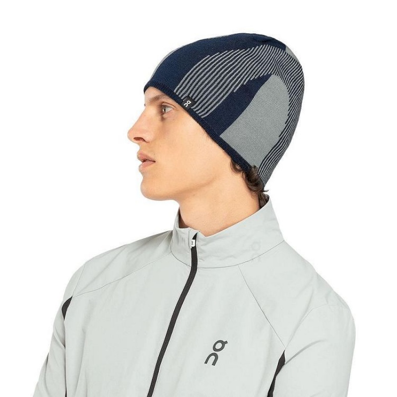 Navy On Cloud Explorer Merino Men's Beanie | On_IN8161