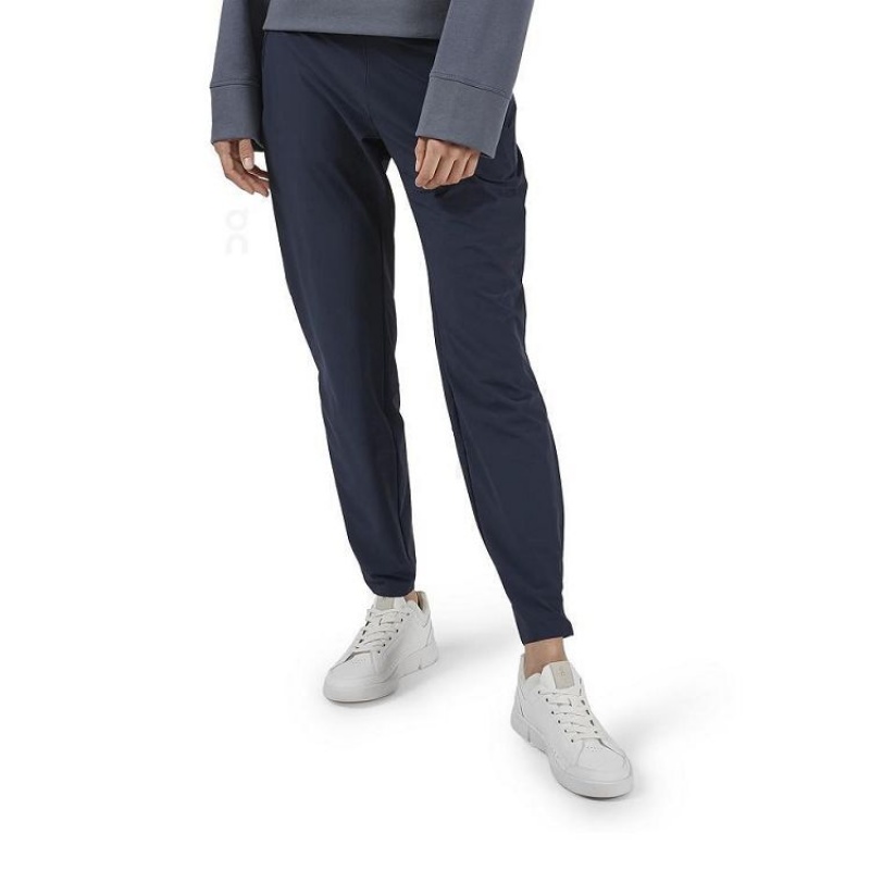Navy On Cloud Lightweight Women\'s Pants | On_IN8972