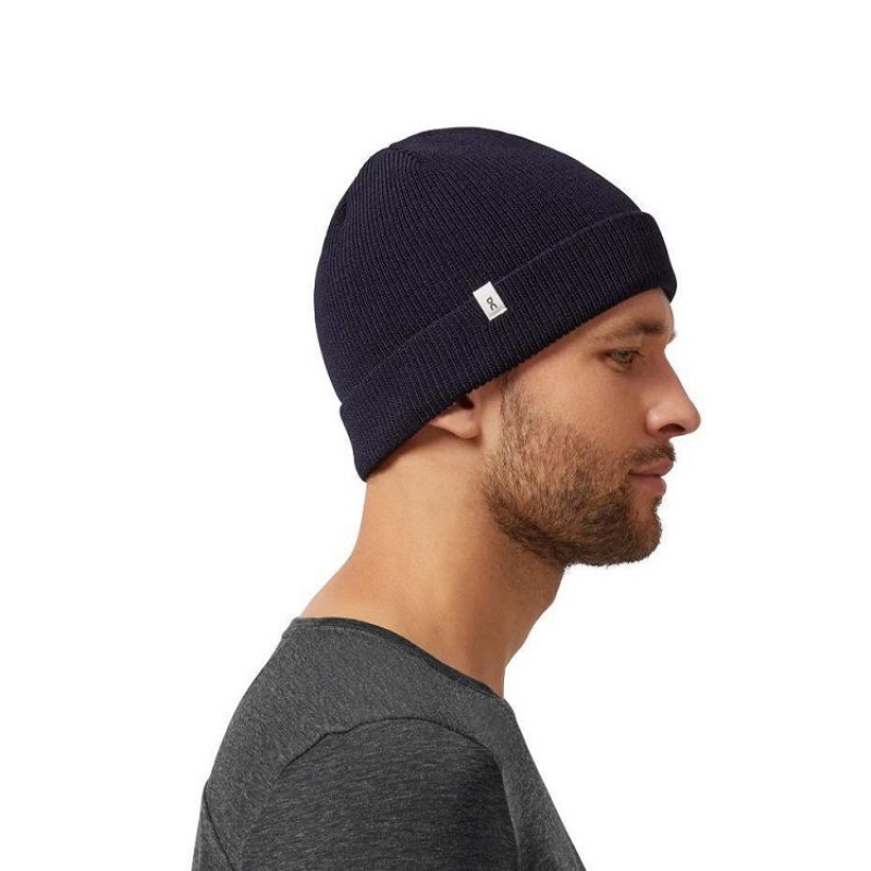 Navy On Cloud Merino Men's Beanie | On_IN8493