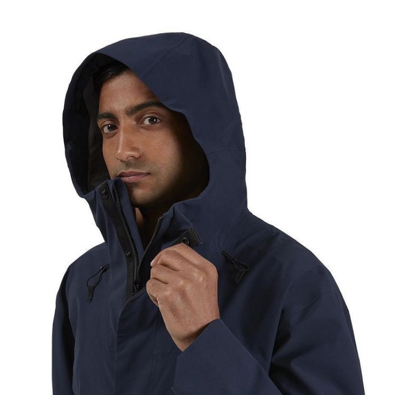Navy On Cloud Parka Men's Jackets | On_IN9074