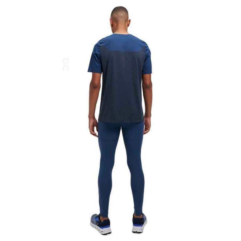 Navy On Cloud Performance-T Men's T Shirts | On_IN9039