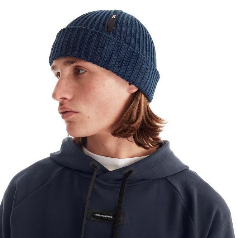 Navy On Cloud Studio Men's Beanie | On_IN9114