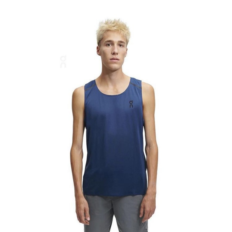 Navy On Cloud Tank-T Men\'s Tank Tops | On_IN8566