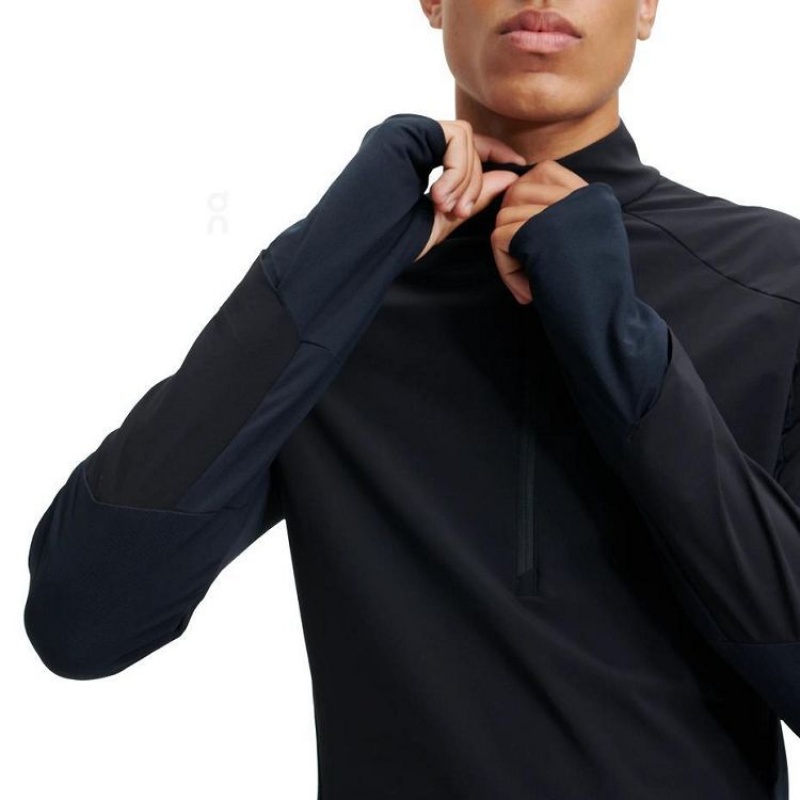Navy On Cloud Trail Breaker Men's T Shirts | On_IN8953