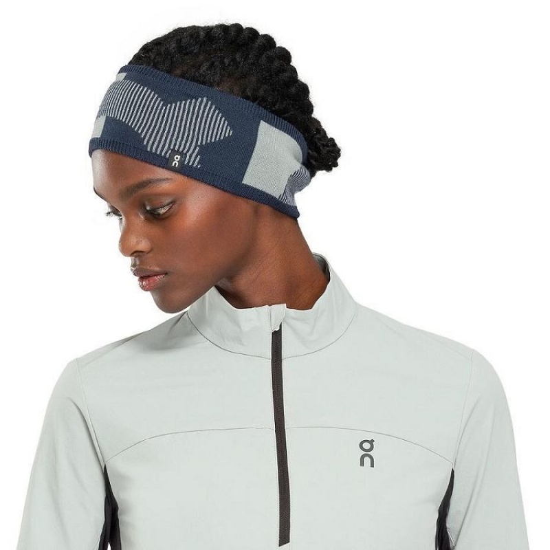 Navy / Grey On Cloud Explorer Merino Women's Headband | On_IN8583