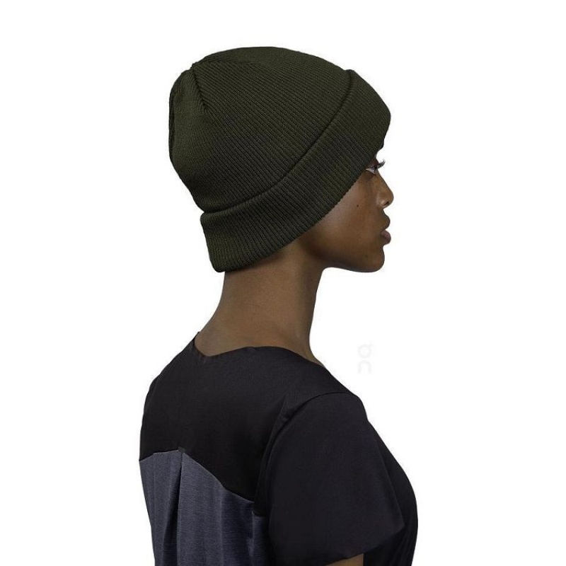 Olive On Cloud Merino Men's Beanie | On_IN8950