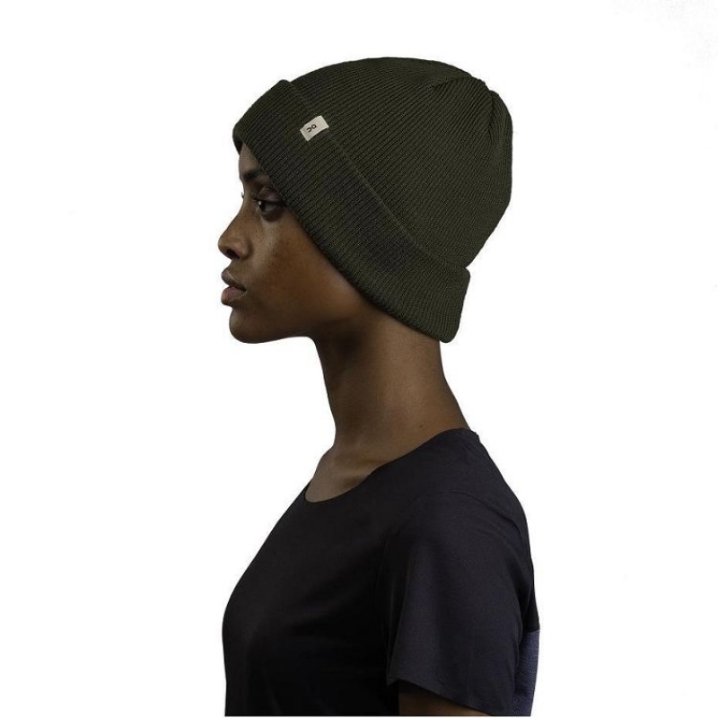 Olive On Cloud Merino Men's Beanie | On_IN8950