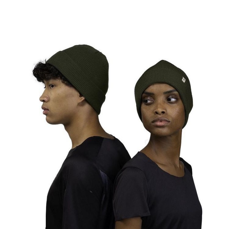Olive On Cloud Merino Men\'s Beanie | On_IN8950