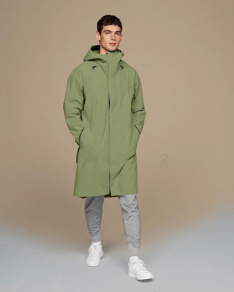 Olive On Cloud Parka Men's Jackets | On_IN8417