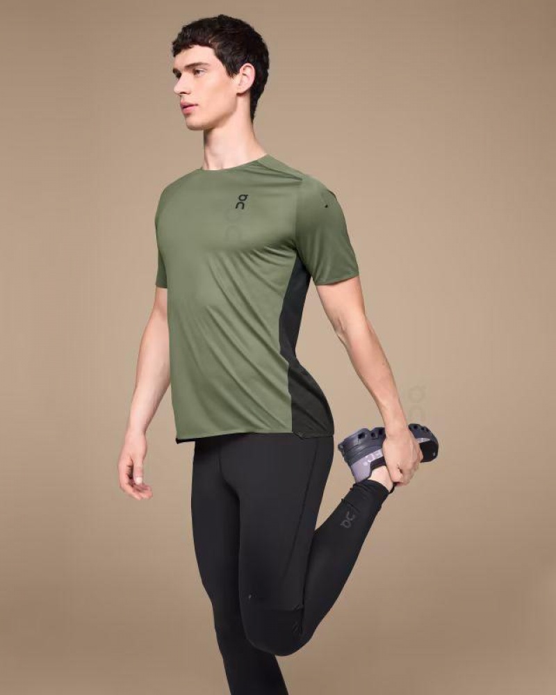 Olive On Cloud Performance-T Men's T Shirts | On_IN8633