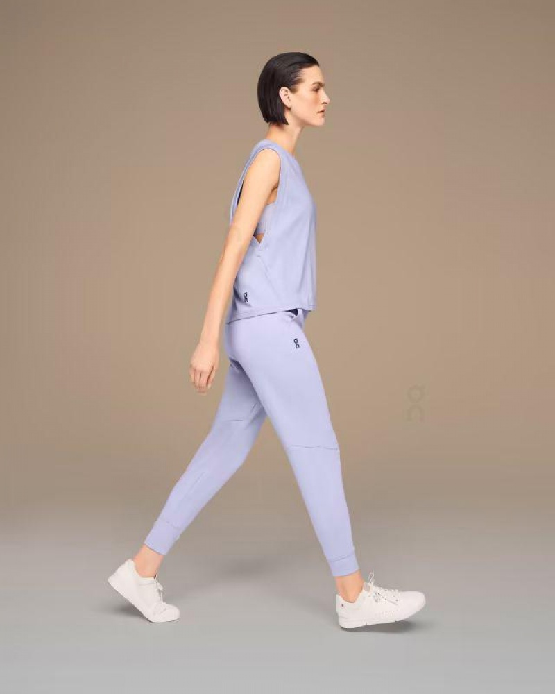 Purple On Cloud Focus Crop Women's Tank Tops | On_IN8217