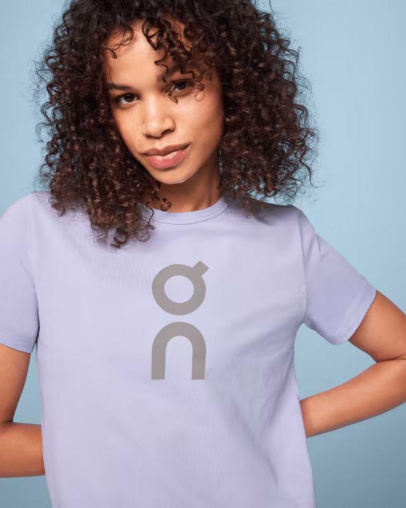 Purple On Cloud Graphic Women's T Shirts | On_IN8398