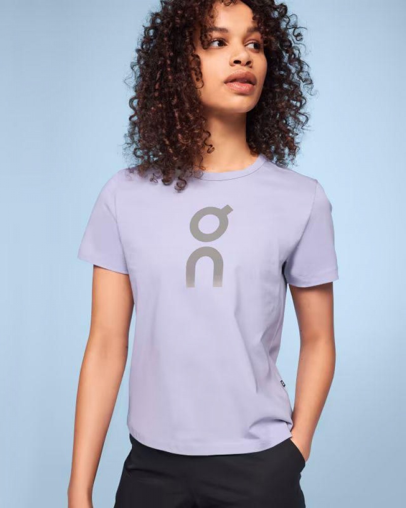Purple On Cloud Graphic Women\'s T Shirts | On_IN8398