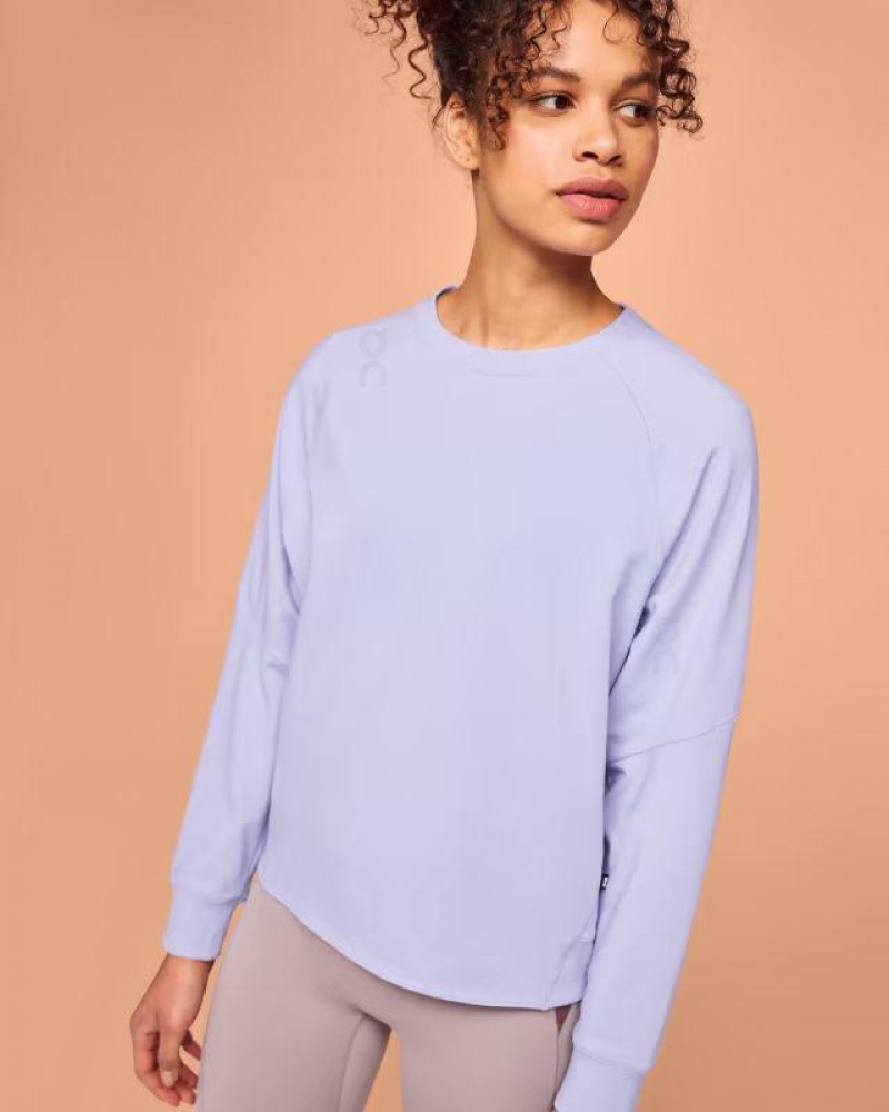 Purple On Cloud Movement Crew Women's Sweatshirts | On_IN8206