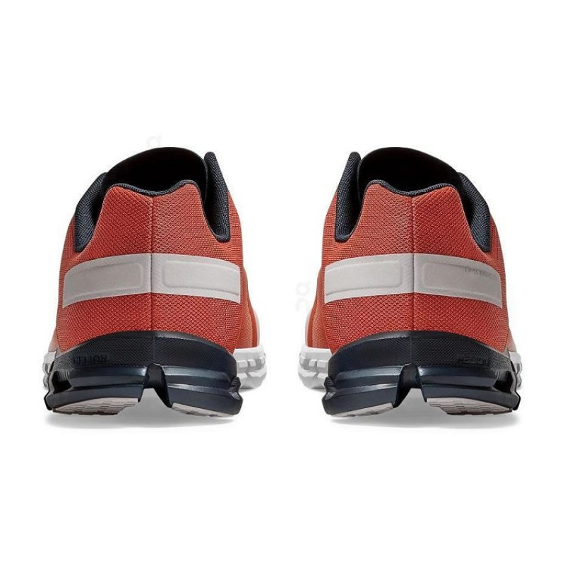 Red / Silver On Cloud Cloudflow Men's Running Shoes | On_IN9139