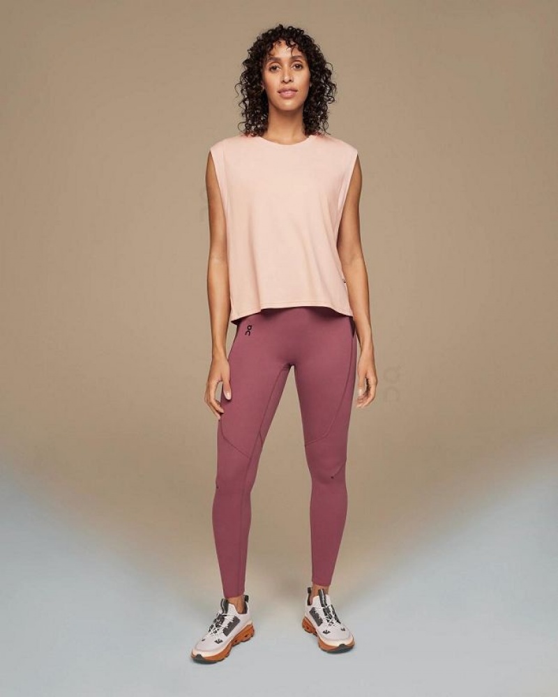 Rose On Cloud Focus Crop Women's Tank Tops | On_IN8634