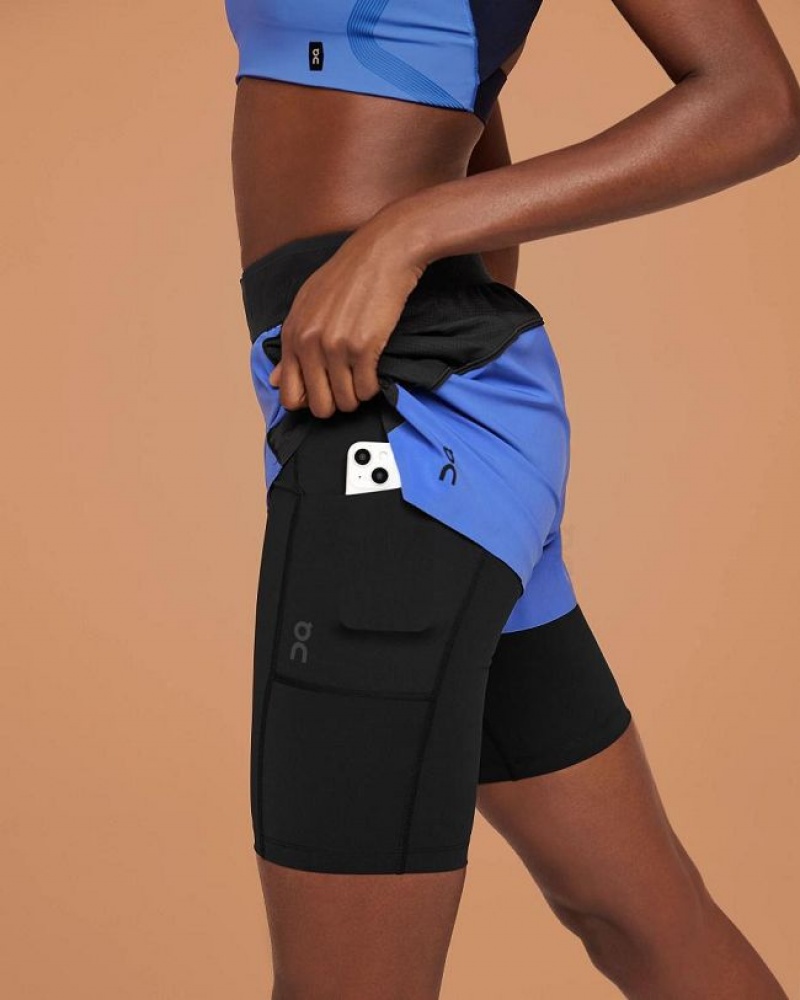 Rose / Black On Cloud Active Women's Shorts | On_IN8805