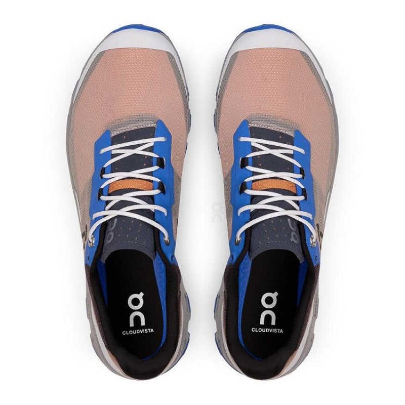 Rose / Blue On Cloud Cloudvista Men's Trail Running Shoes | On_IN8959