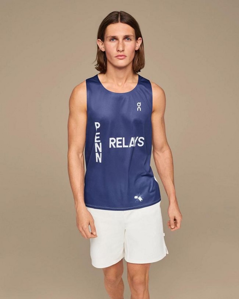 Royal On Cloud Penn Relays Singlet Women's Tank Tops | On_IN8124