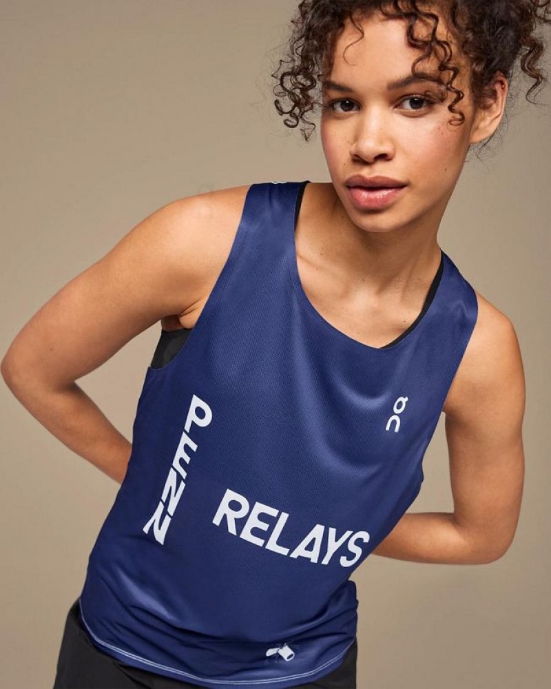 Royal On Cloud Penn Relays Singlet Women's Tank Tops | On_IN8124