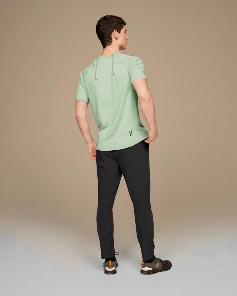 Turquoise On Cloud Focus-T Men's T Shirts | On_IN8748