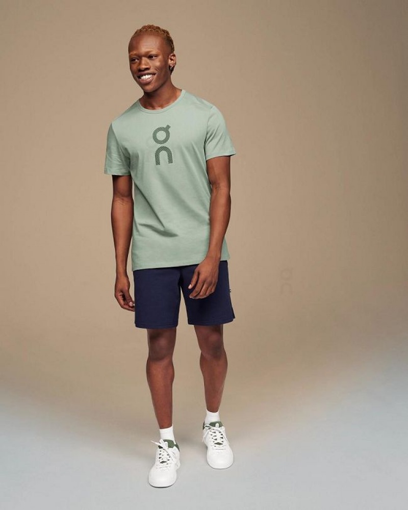 Turquoise On Cloud Graphic-T Men's T Shirts | On_IN8422