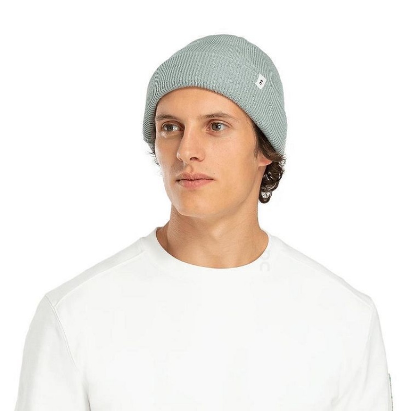Turquoise On Cloud Merino Men's Beanie | On_IN8617