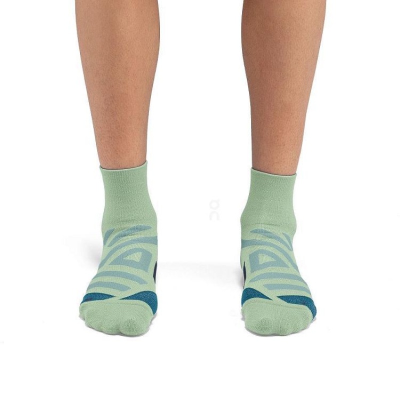 Turquoise On Cloud Performance Mid Men's Socks | On_IN8969