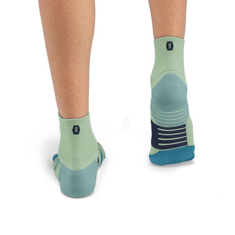 Turquoise On Cloud Performance Mid Men's Socks | On_IN8969
