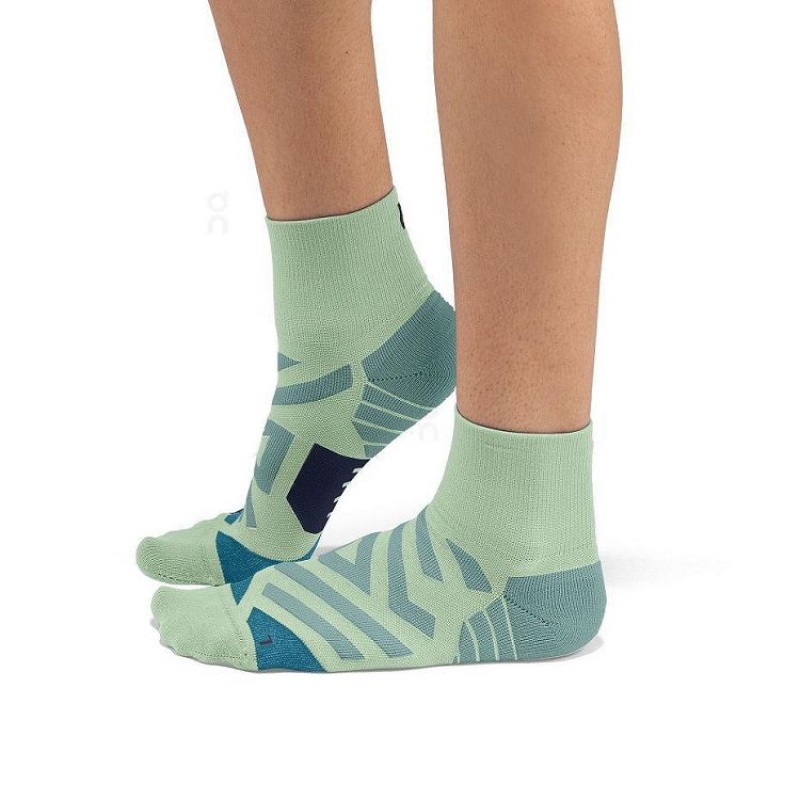 Turquoise On Cloud Performance Mid Men\'s Socks | On_IN8969