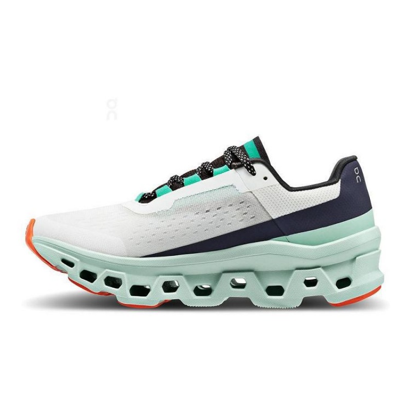 Turquoise / White On Cloud Cloudmonster Women's Running Shoes | On_IN8926