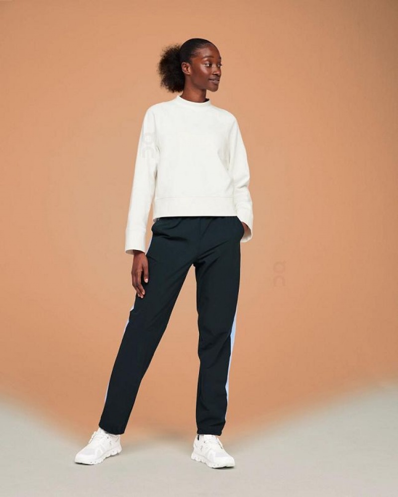 White On Cloud Crew Neck Women's Sweatshirts | On_IN8901