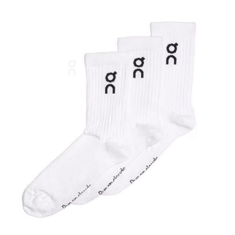 White On Cloud Logo 3-Pack Men's Socks | On_IN8362