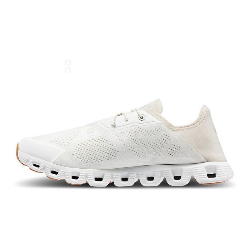 White / Beige On Cloud Cloud 5 Coast Men's Sneakers | On_IN8623