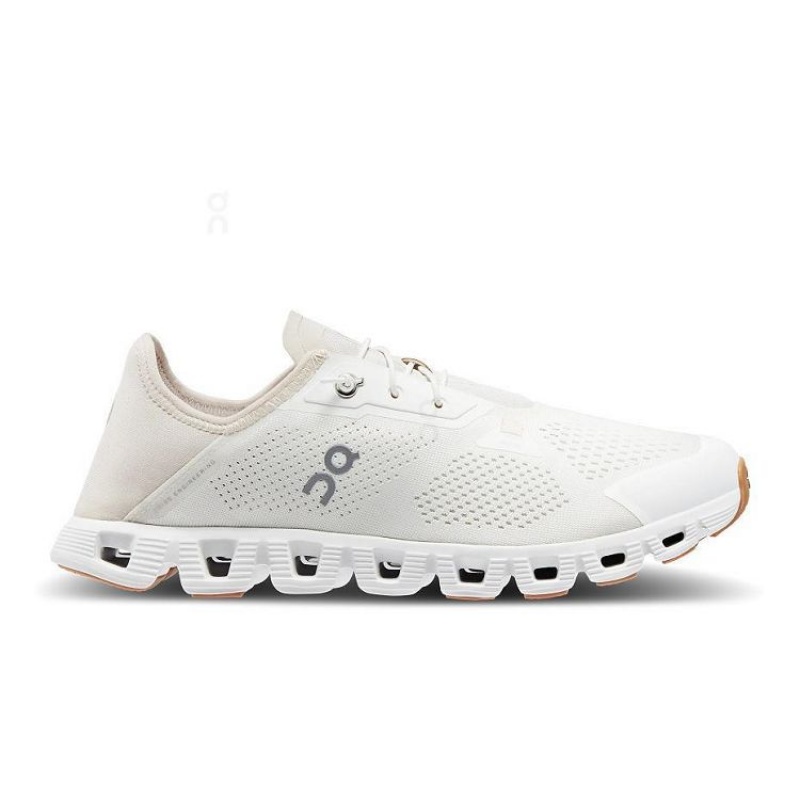 White / Beige On Cloud Cloud 5 Coast Men\'s Sneakers | On_IN8623