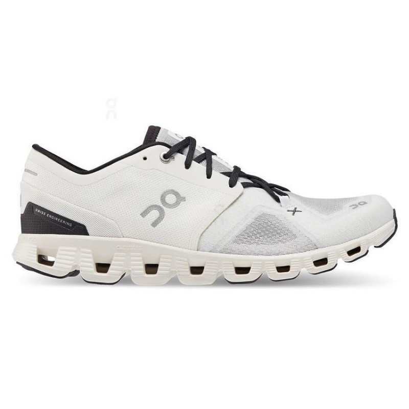 White / Black On Cloud Cloud X 3 Men\'s Running Shoes | On_IN8047