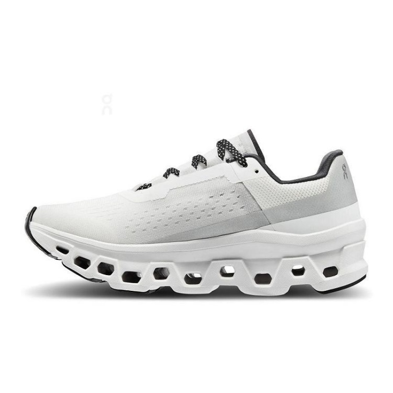 White / Black On Cloud Cloudmonster Women's Running Shoes | On_IN9137