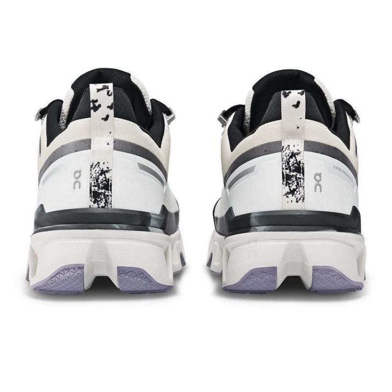 White / Black On Cloud Cloudwander Waterproof Men's Hiking Shoes | On_IN8994